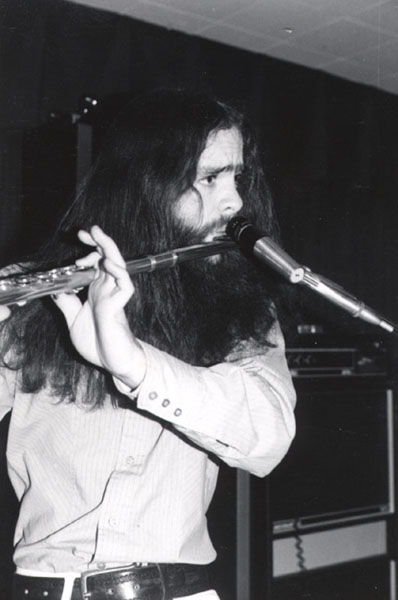 Michael Osborn, playing flute